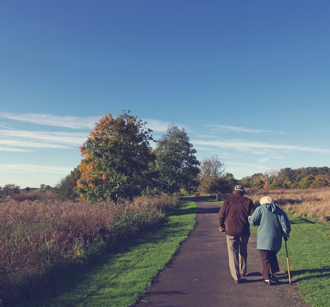 Couple walking