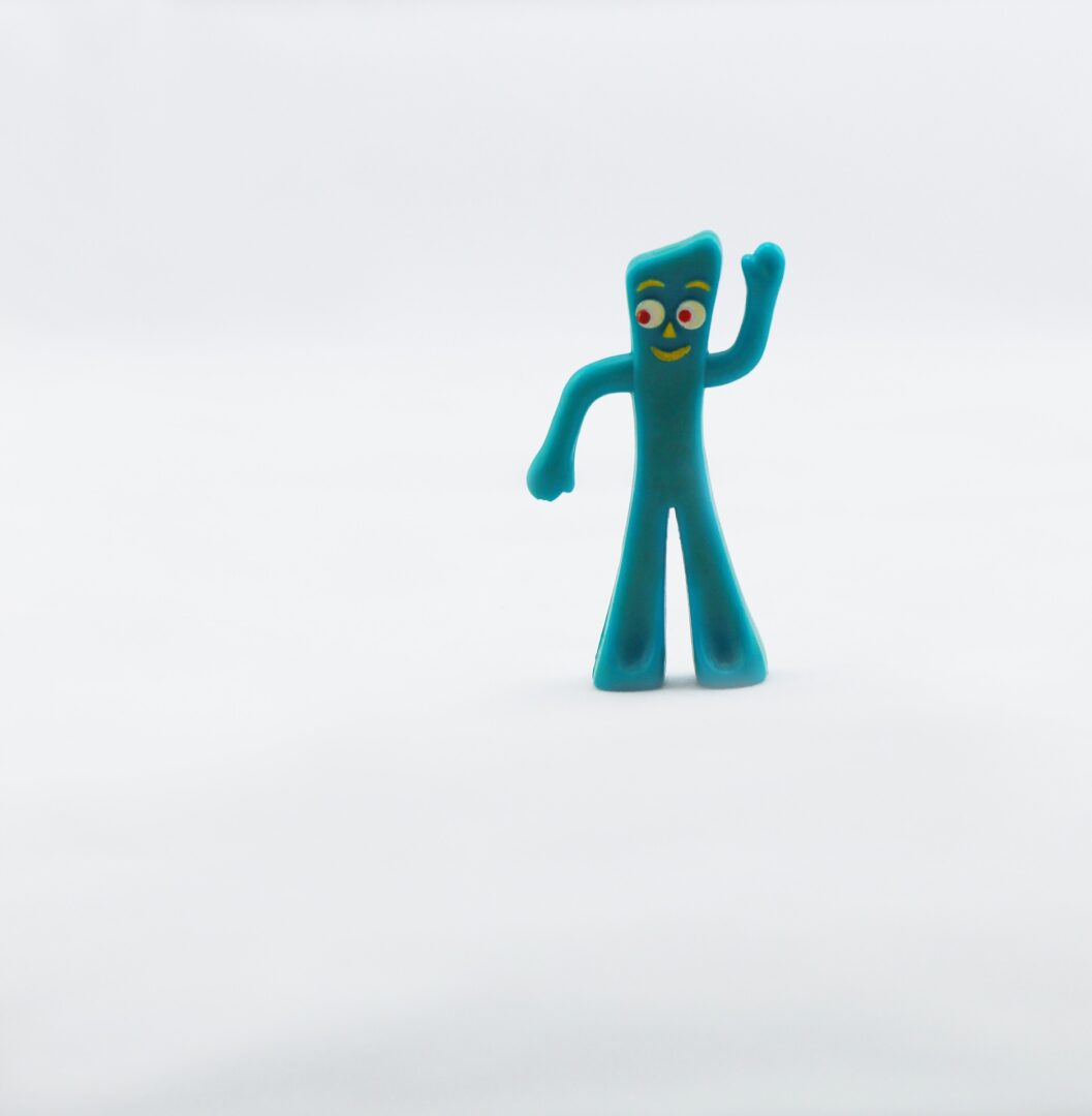 Gumby waving hi