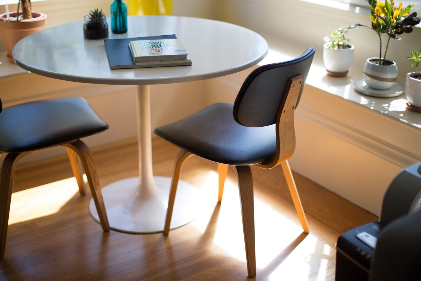 Chairs at a table