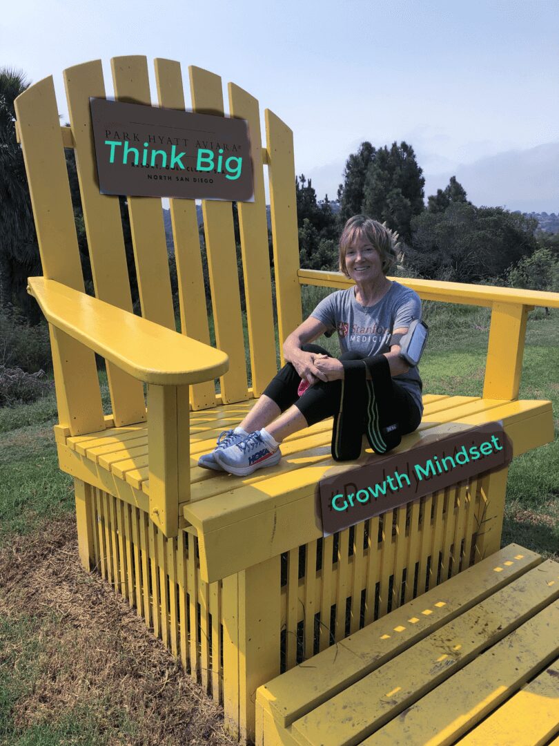 Lady in Tracksuit Sitting on Big Chair