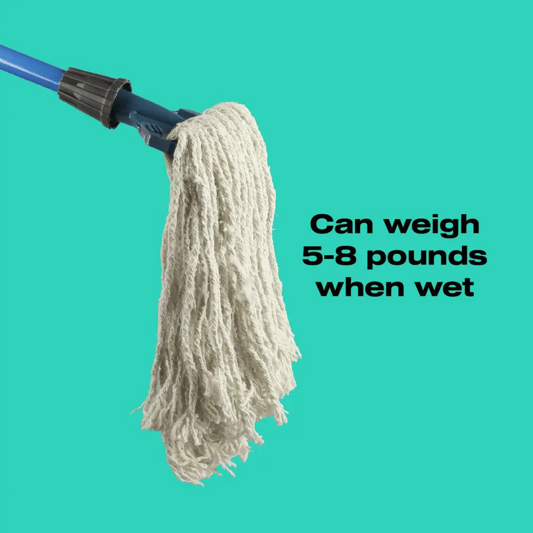 Wet Mop on Green background