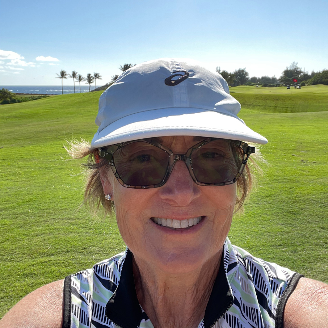 Sandi Golfing in Hawaii